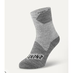Men's Light Gray Waterproof Crew Socks by SealSkinz